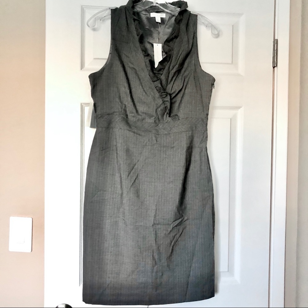 New York & Company Ruffle Collar Sheath Dress